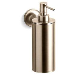 14380-BV Kohler Purist Wall Mount Soap Dispenser Vibrant Brushed Bronze ...