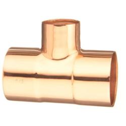 1-1/2" X 1-1/2" X 3/4" CXCXC Copper Tee