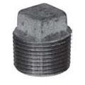 1-1/4" Imported Black Cast Iron Cored Square Head Plug
