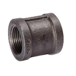 1-1/4" Imported Black Malleable Iron Coupling