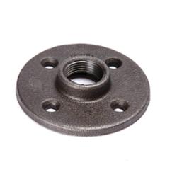 2" Imported Black Malleable Floor Flange