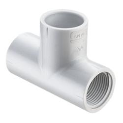 403-007 3/4" PVC Schedule 40 Socket X Female X Socket Tee