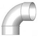D302080 8" PVC Street 90 Elbow 1/4 Bend