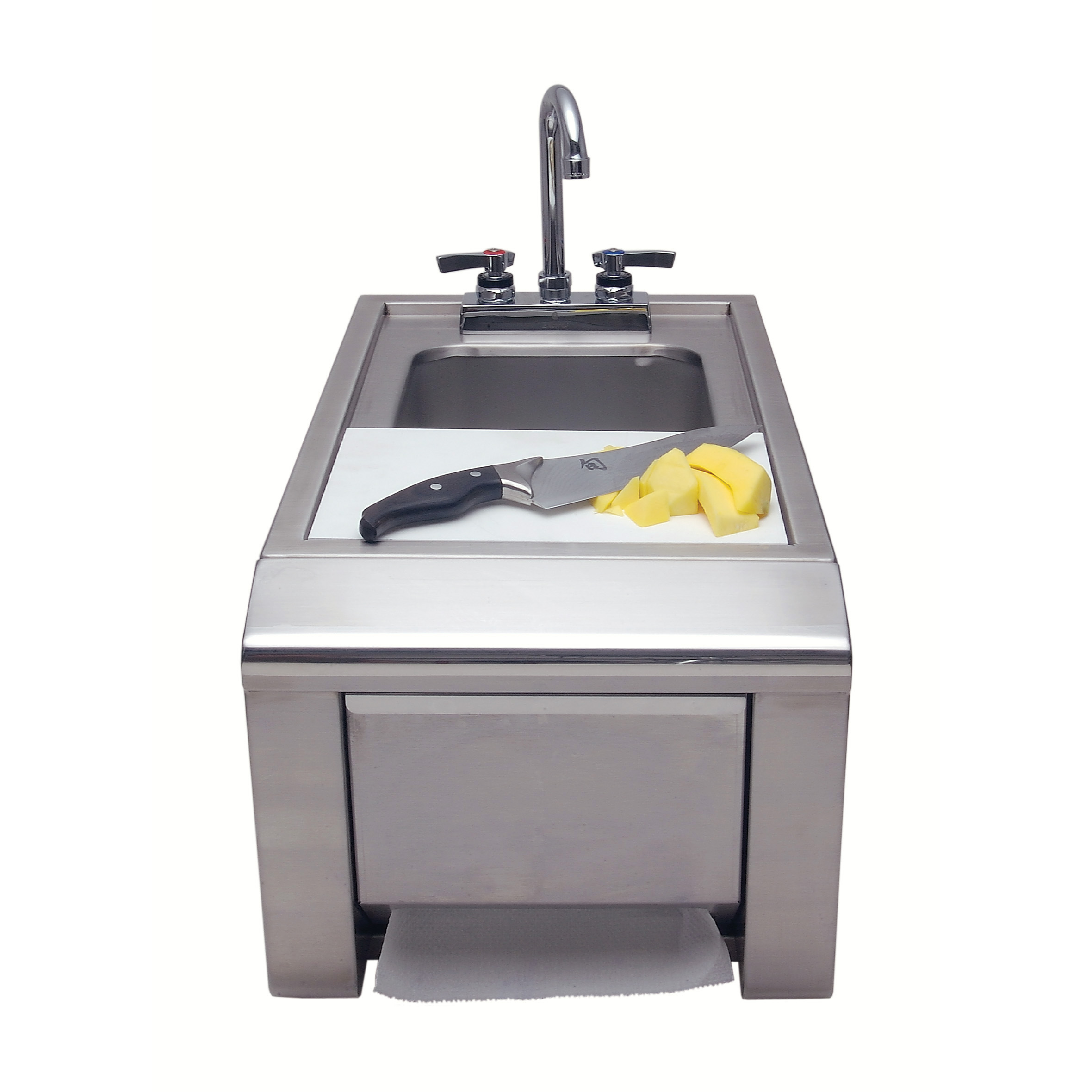Alfresco Prep & Hand Wash Sink w/Towel Dispenser - TheGrillFather.com