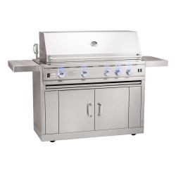 Summerset TRLD 44-in. Stainless Steel Grill w/ Rotisserie, Interior and Exterior Lighting on Cart