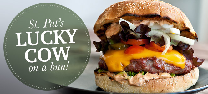 St. Pat’s Lucky Cow on a Bun Burgers lucky-cow-on-a-bun
