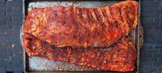 Memphis-Style Pork Ribs – Grillin’ on the Fourth of July Dry spice rubbed ribs for grilling