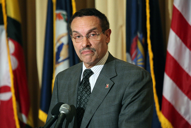 D.C. Mayor Vincent Gray speaks at a 2012 press conference.