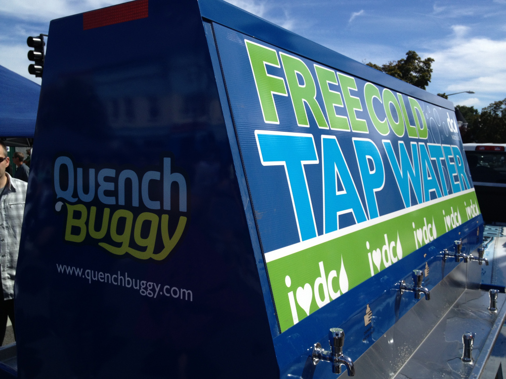 D.C. Water's Quench Buggy, which can be used to provide fresh water to a neighborhood where residents temporarily are without service.