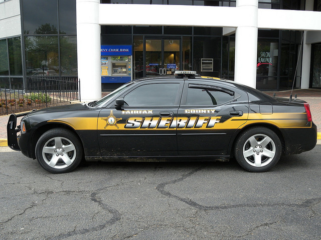 A Fairfax County Sheriff's patrol car.