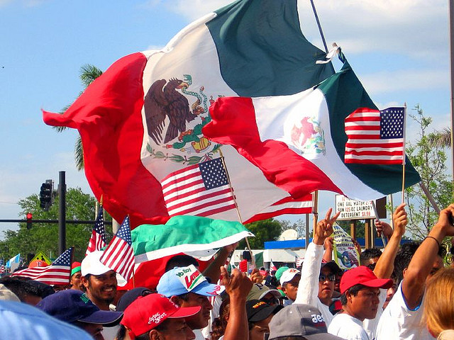 An immigration reform rally in Fort Myers, Florida in 2006.