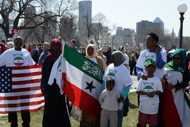 Somali-Americans at Minnesota anti-tax rally on 2013.