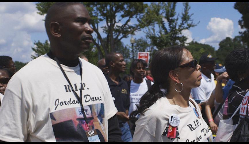 3 ½ MINUTES, TEN BULLETS IMAGE 6 &#8211; Ron Davis and Lucia McBath at Rally