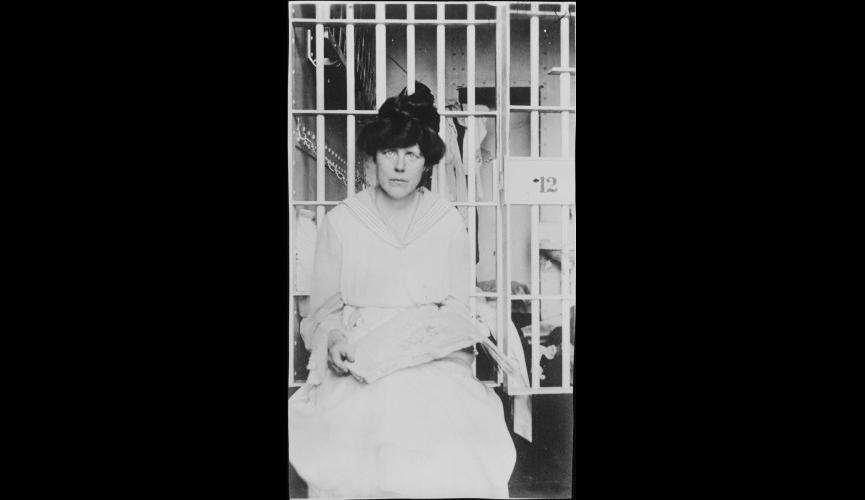 Lucy Burns in Jail  July 1917