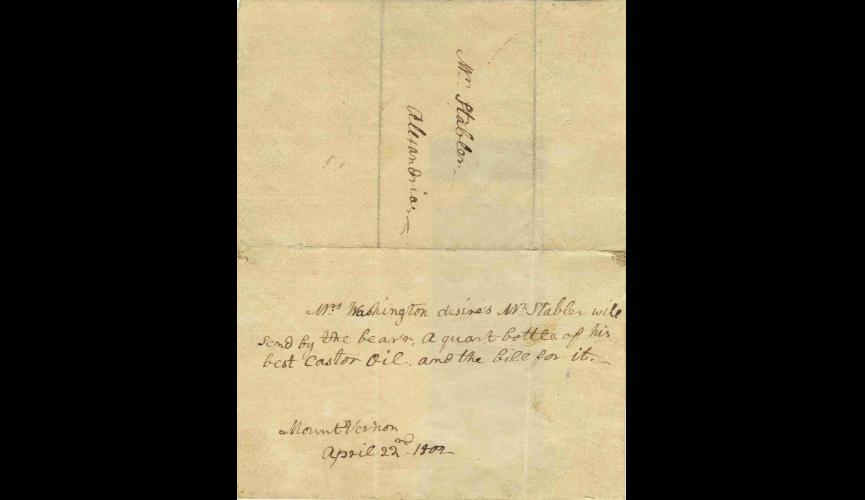 Martha Washington Letter