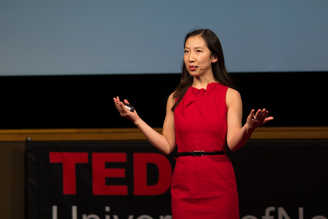 Leana Wen at a TED talk at the University of Nebraska.