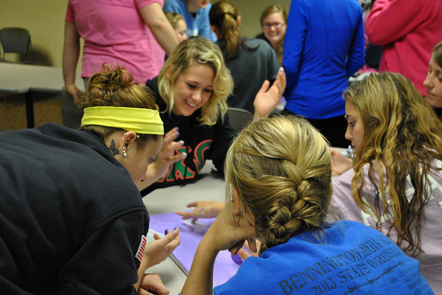 An anti-rape and domestic violence event at William Woods University.