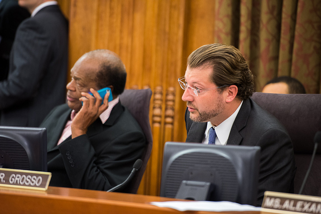 City council member David Grosso at a D.C. city council meeting.