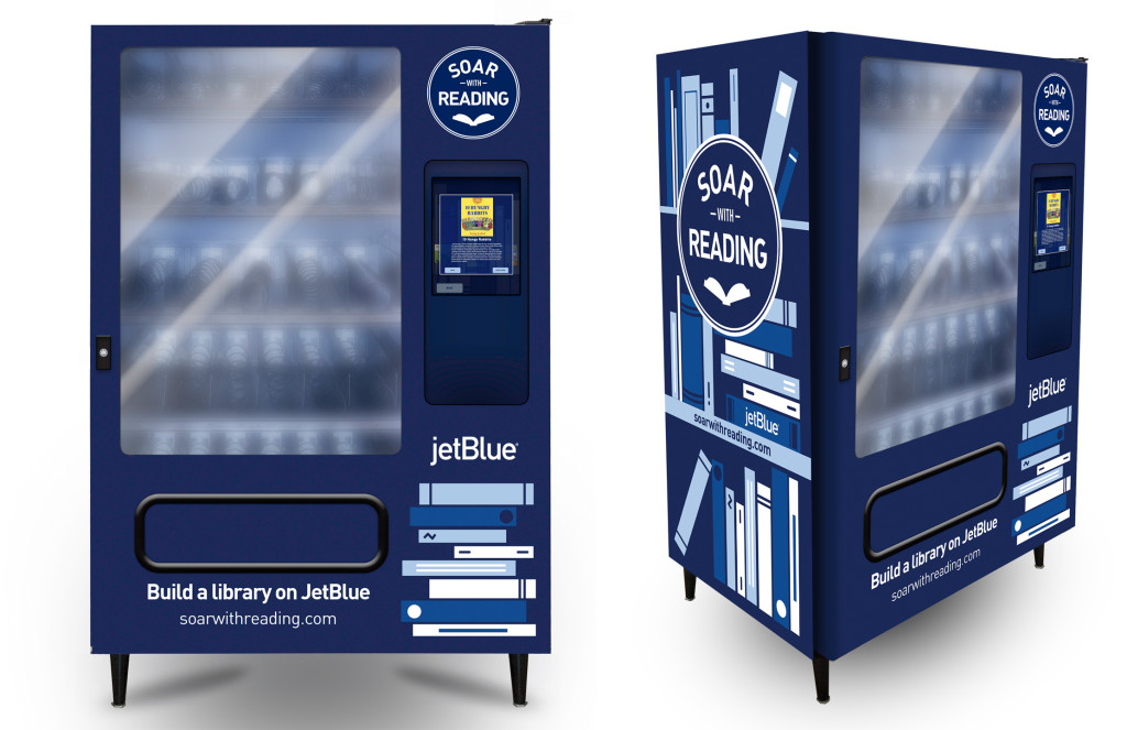 A mock-up of the new book vending machines that are located in Southeast, D.C.