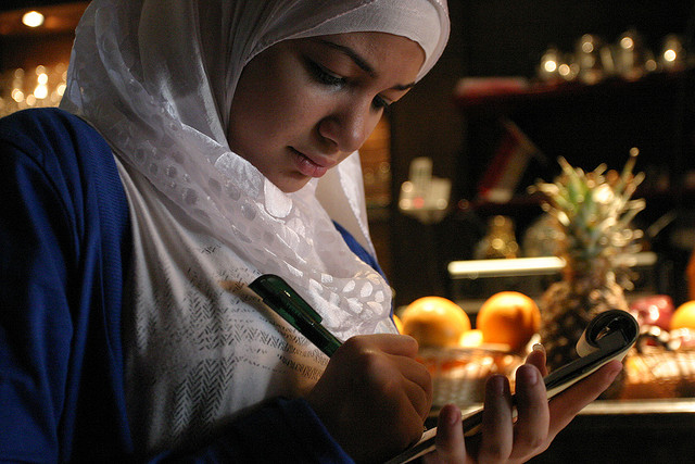 An 18-year-old waitress at a New York restaurant in 2009.