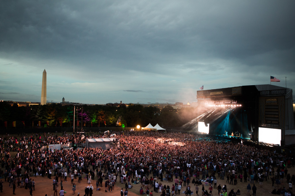 The first day of the Landmark Music Festival.