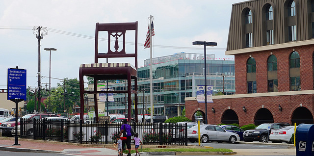 The Big Chair sculpture in Anacostia.