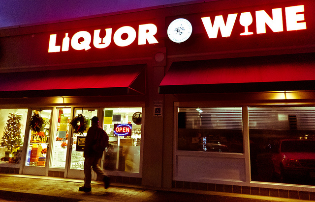 A liquor store in Bethesda, Md.