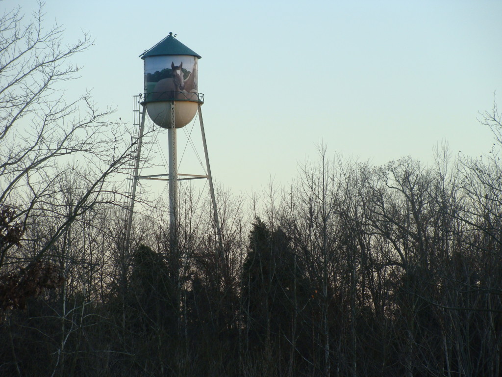 A water tower in Upper Marlboro in Prince George's County, Md.