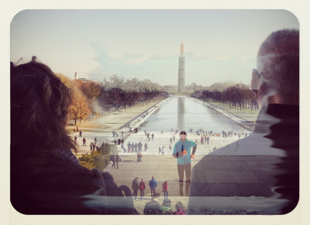 View of the National Mall from the Lincoln Monument.