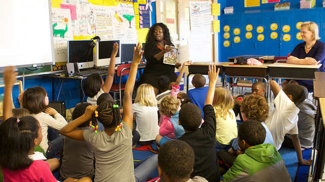 Teacher Lisa Jones at Watkins Elementary School in Washington D.C. in 2014.