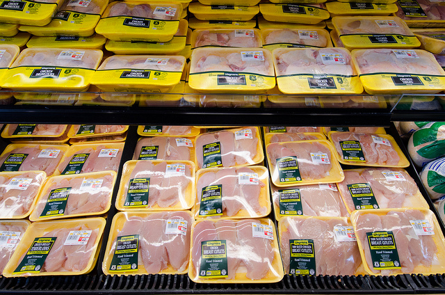 Packaged chicken breasts at a grocery store in Fairfax, Va. in 2011.