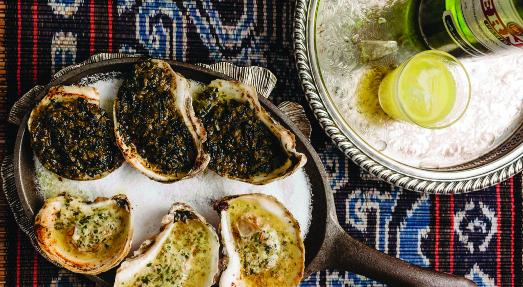 Broiled oysters rockefeller