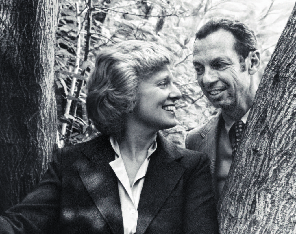 Irene and Abe Pollin on the cover of Irene Pollin's memoir "An Unexpected Life."