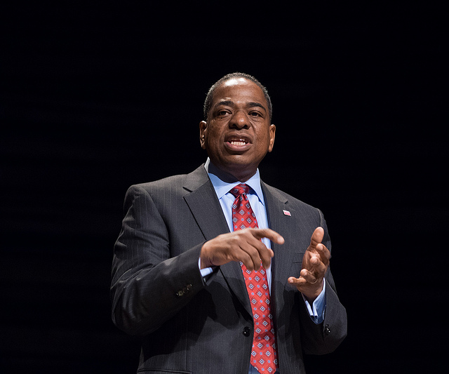 D.C. Councilmember Vincent Orange at the 2014 Southeast Mayoral forum at Arena Stage in Washington, DC.