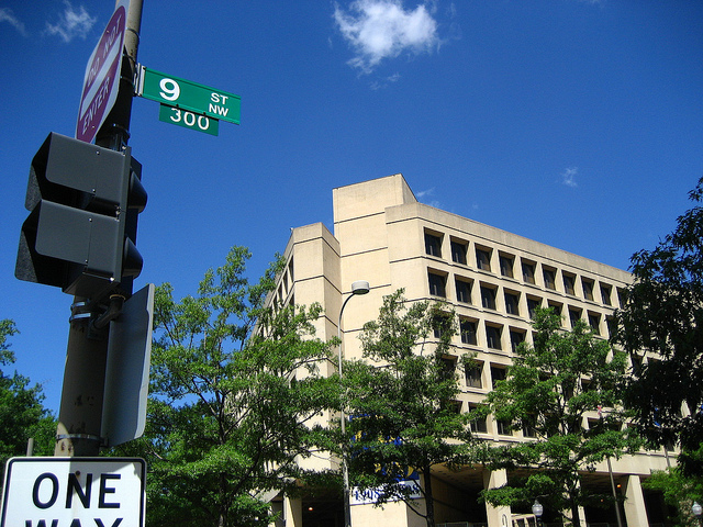 The FBI headquarters in downtown D.C.