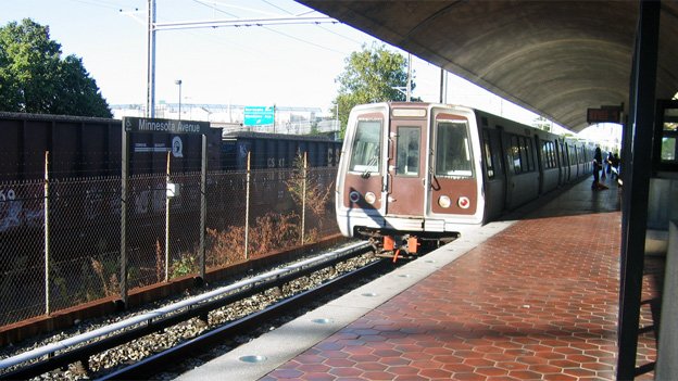 The Minneosta Avenue Metro stop in 2007.