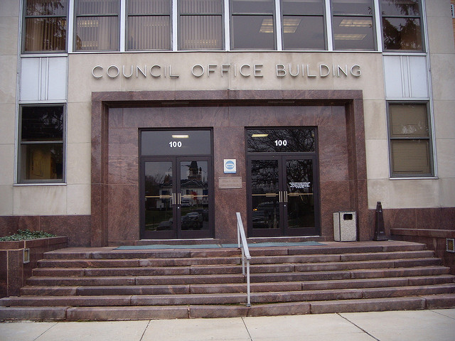 The Montgomery County Council building.