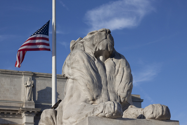 Outside Union Station in Washington, D.C.