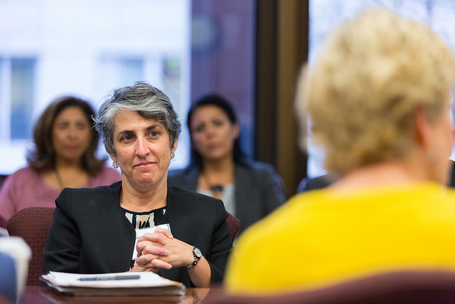 D.C. Councilmember Elissa Silverman at a legislator briefing for the U.S. Labor Department's Paid Family Leave Findings Symposium.