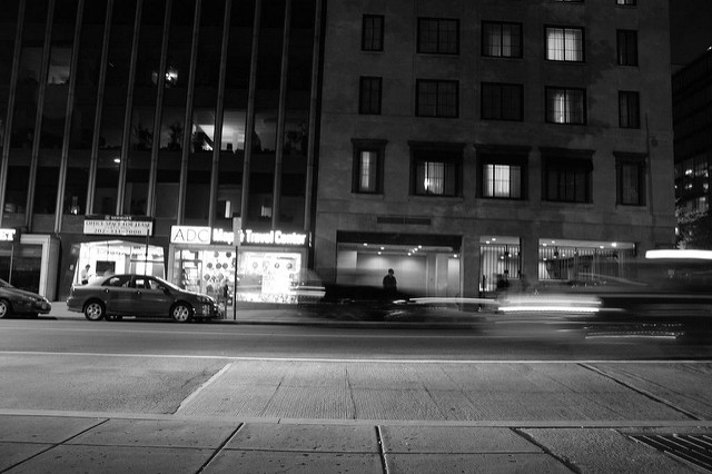 D.C.'s Farragut Square night.