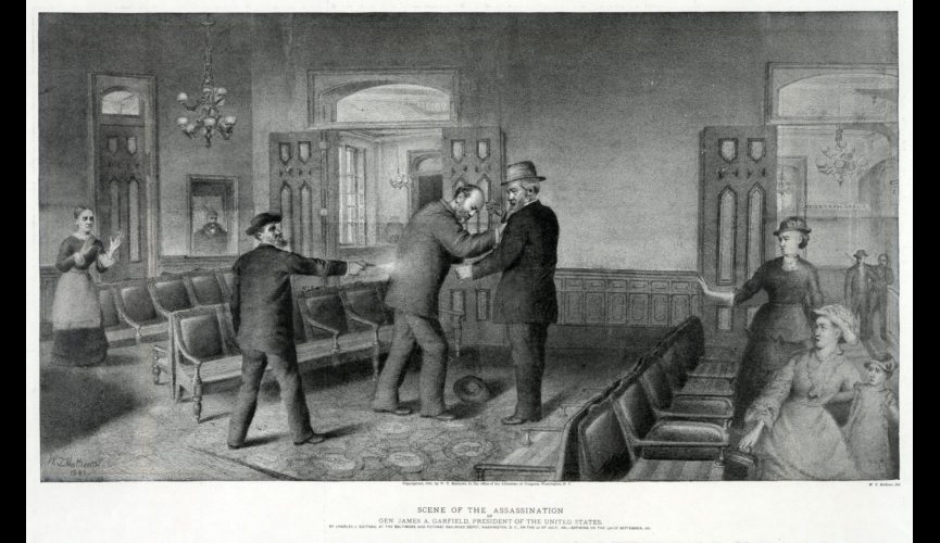 Garfield-Assassination-in-Railroad-station