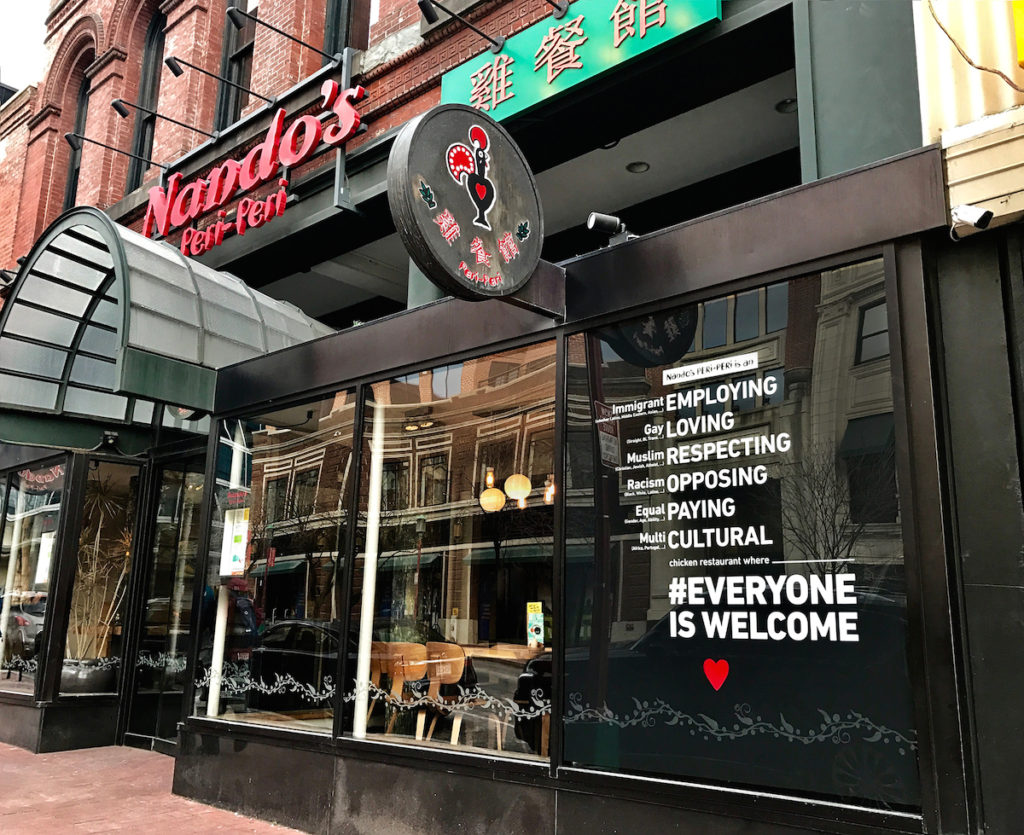 Nando's Peri Peri in D.C.'s Chinatown.