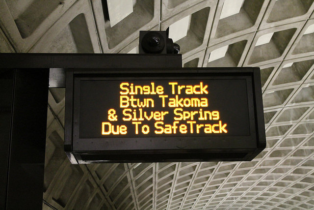 Safetrack delays on Metro's Red Line in 2016.