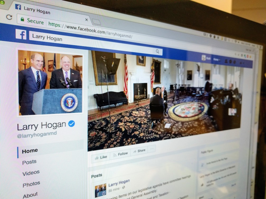 Gov. Larry Hogan's Facebook page.