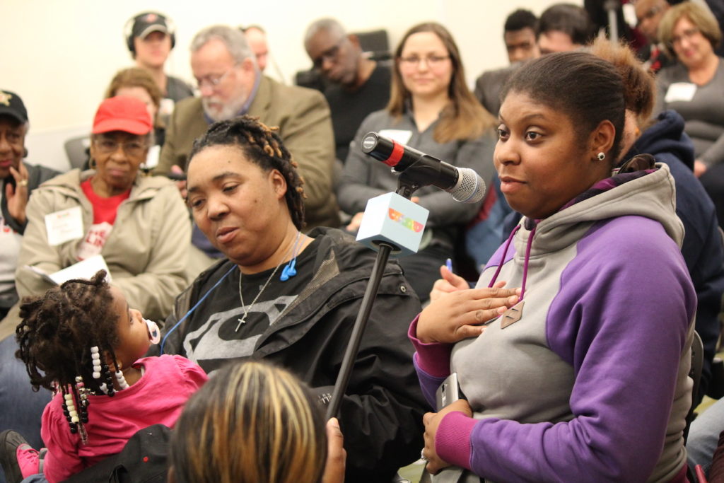 Washingtonians speak at the Dorothy I. Height Library in D.C.