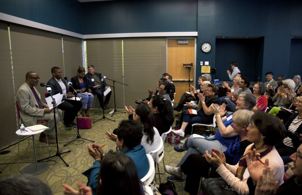 The crowd at the Silver Spring Library on May 9, 2017.