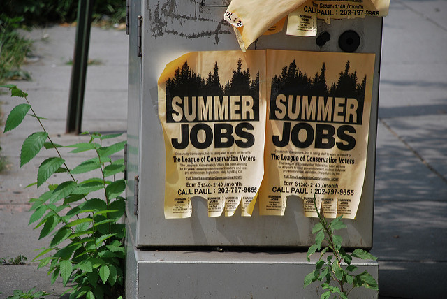 Flyers for summer jobs