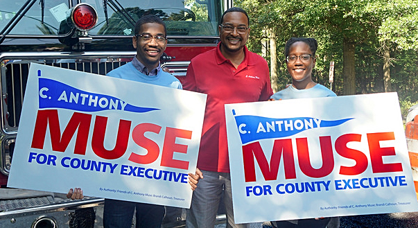 Md. State Sen. C. Anthony Muse (center). 