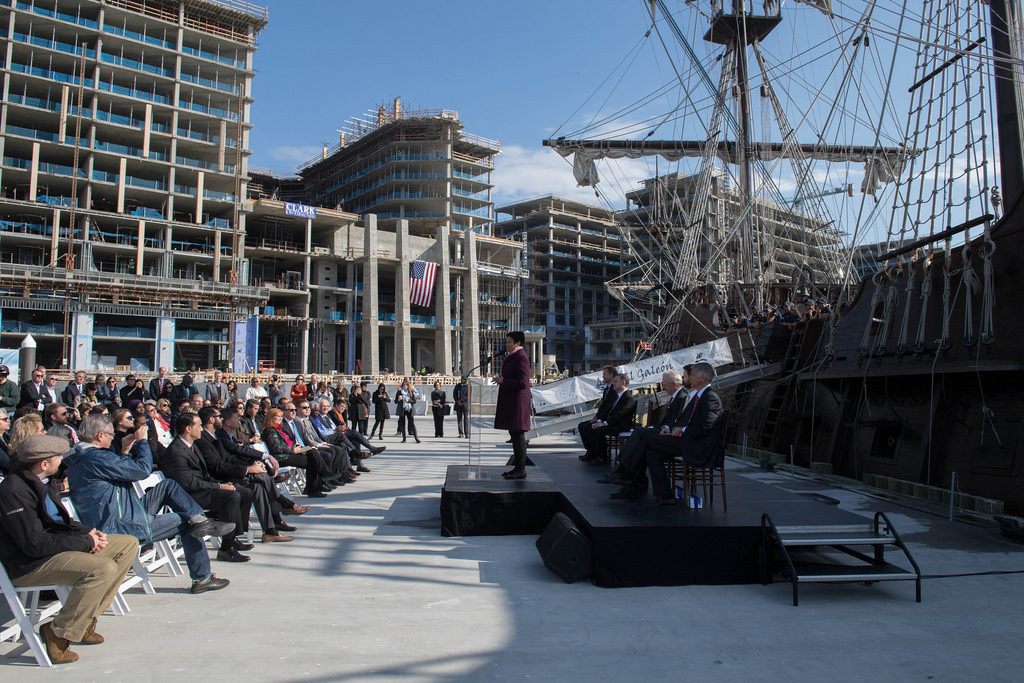 D.C. Mayor Muriel Bowser at the city's Southwest waterfront in 2016