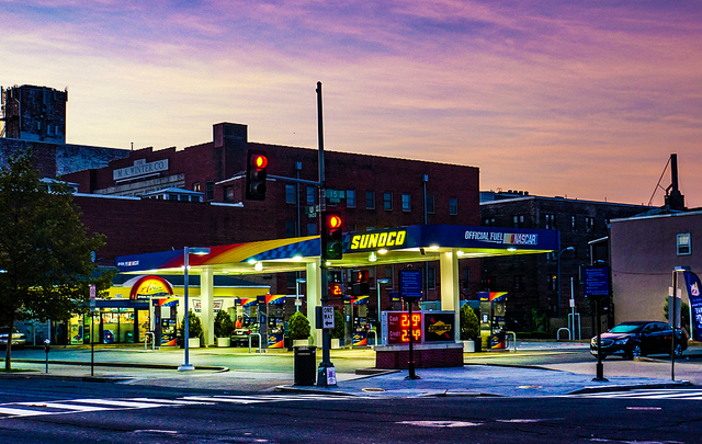 A Sunoco station on 14th and U St. NW.